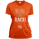 We are one race Dri Fit ladies tee!